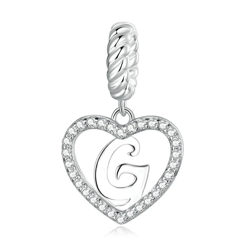Charm Cœur Lettre G – Maison Perle
