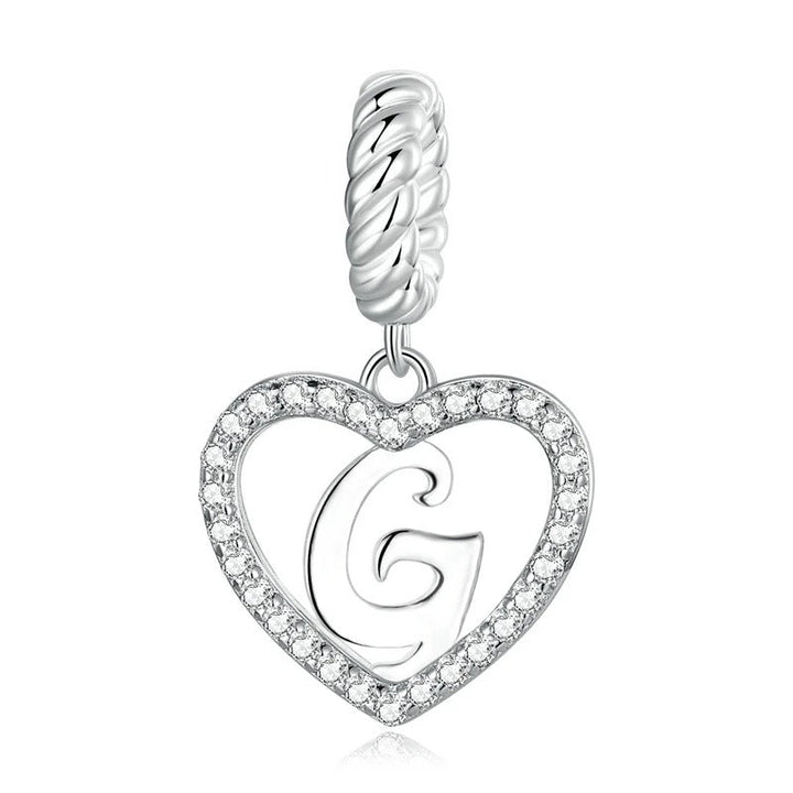 Charm Cœur Lettre G – Maison Perle