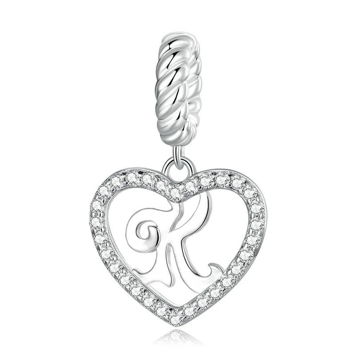 Charm Cœur Lettre K – Maison Perle