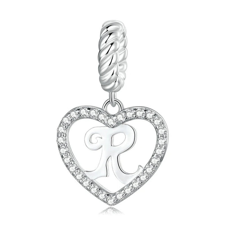 Charm Cœur Lettre R – Maison Perle