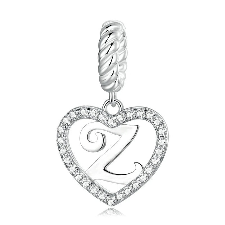 Charm Cœur Lettre Z – Maison Perle