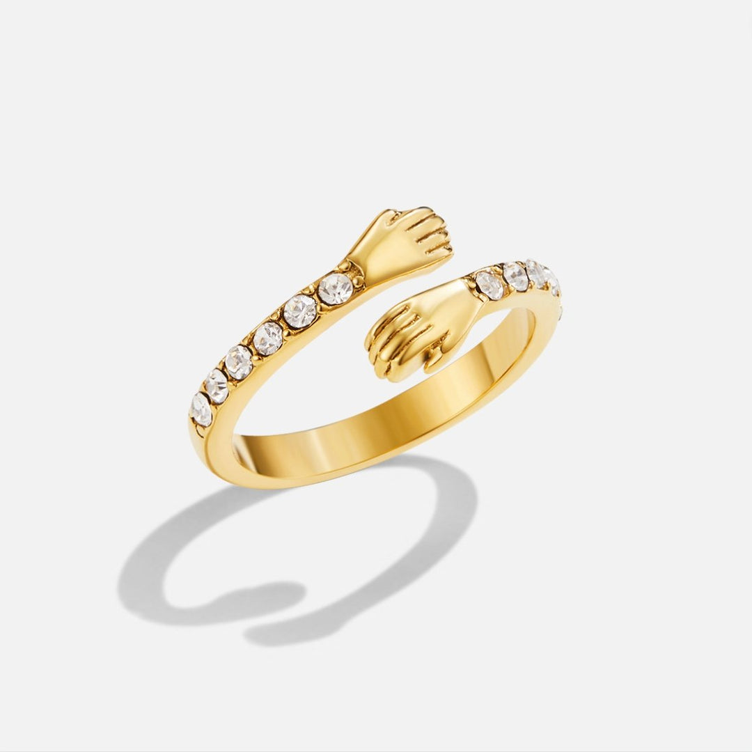Bague Étreinte Éternelle dorée 18K