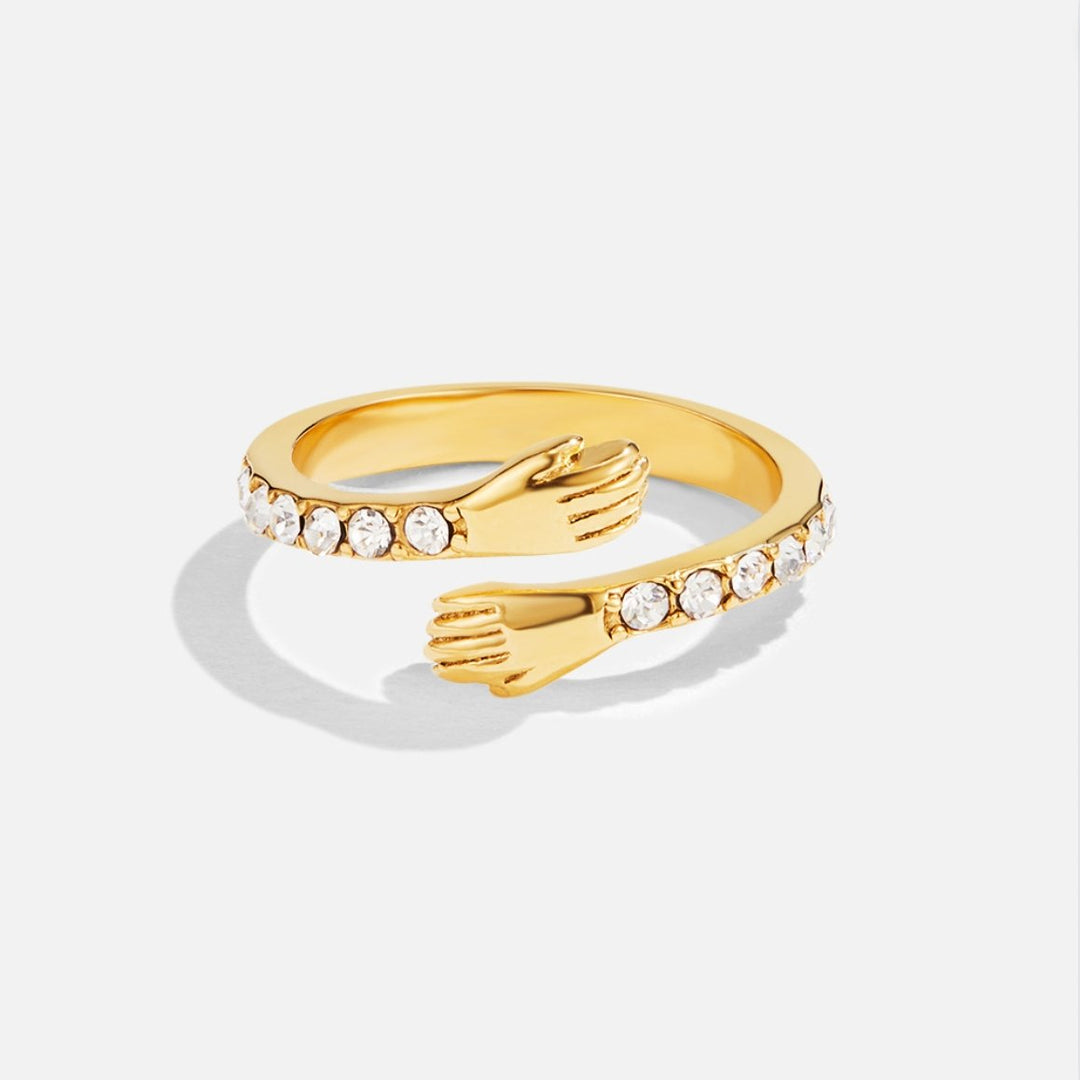 Bague Étreinte Éternelle dorée 18K