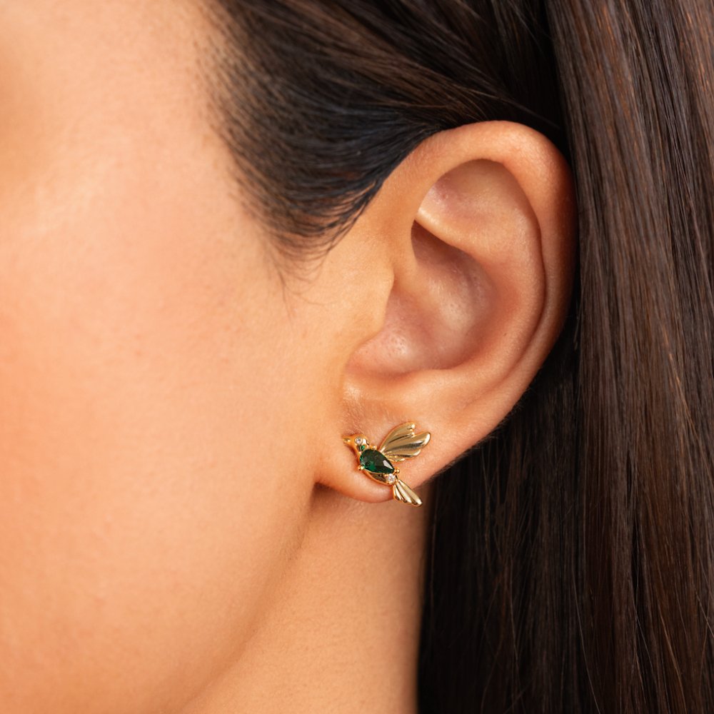 Boucles d’oreilles colibri