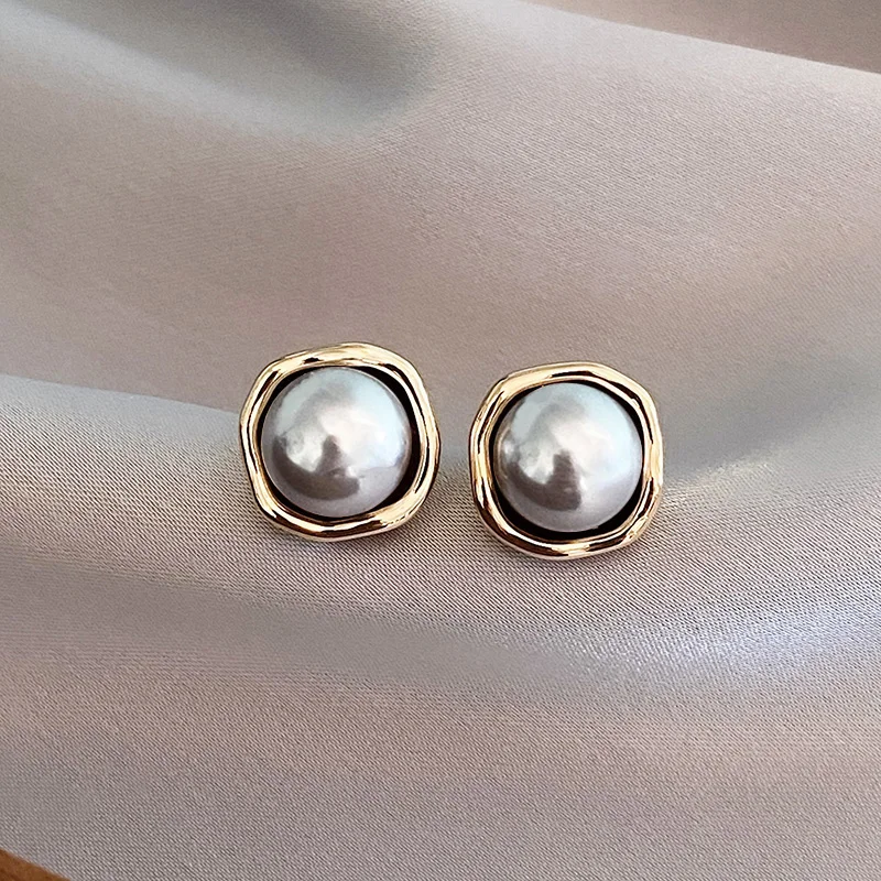 Boucles d’oreilles perles vintage élégantes