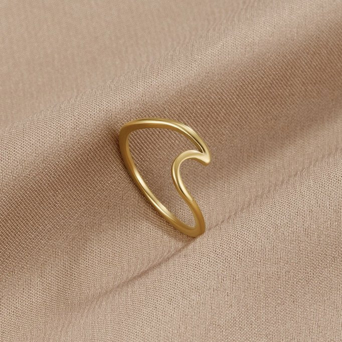 Bague Imari dorée ondulée