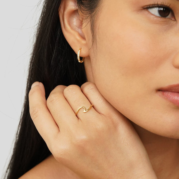 Bague Imari dorée ondulée
