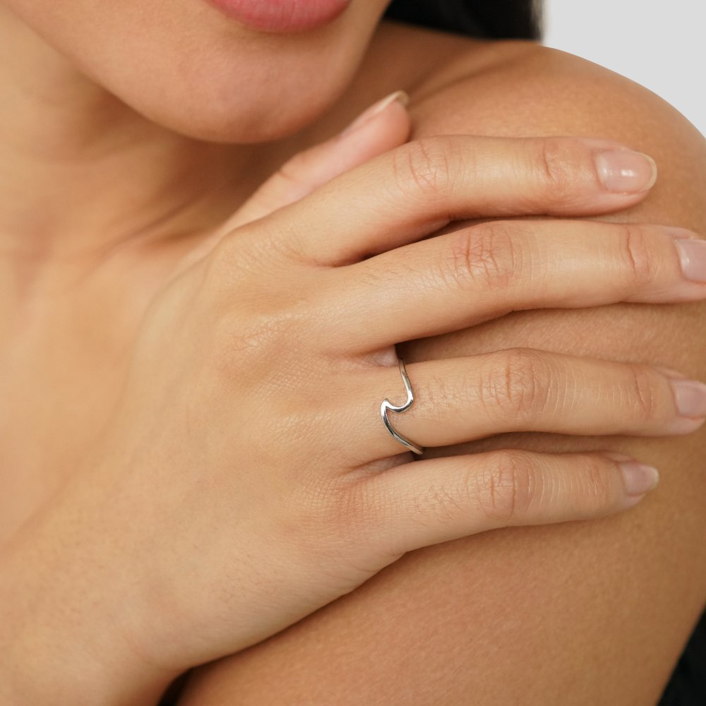 Bague Imari argentée