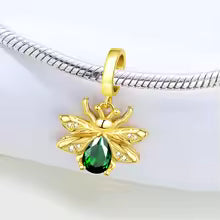Charm Petit scarabée doré - Maison Perle