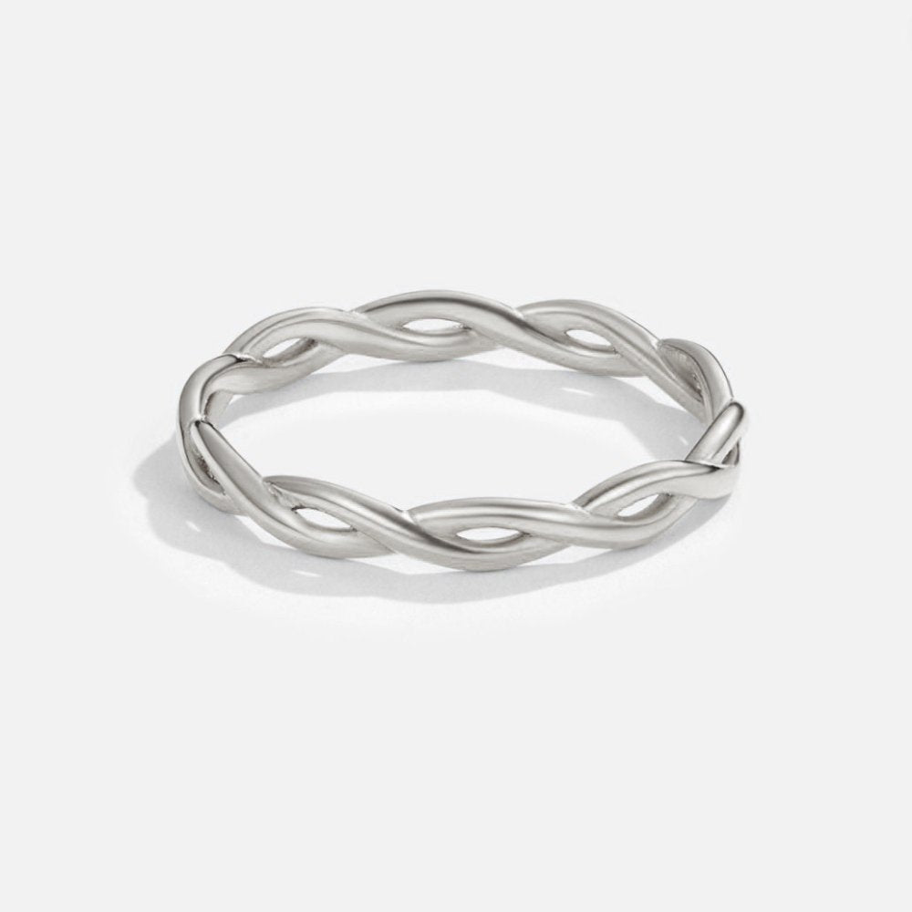 Bague infini 18K argentée