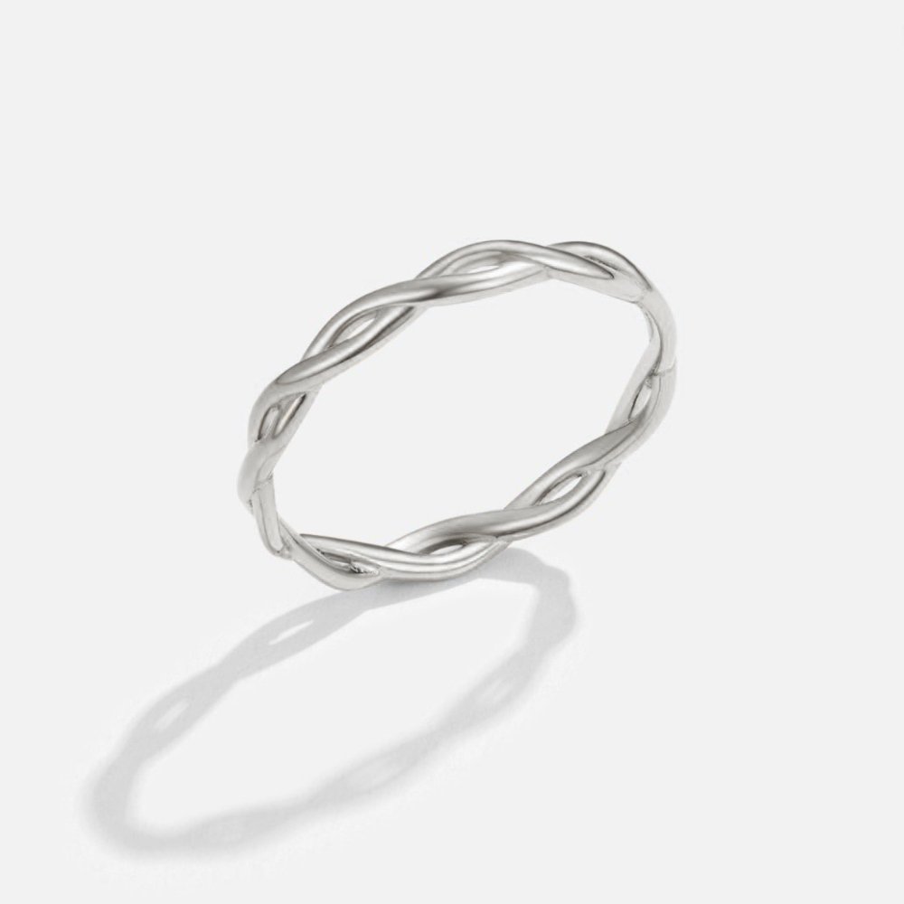 Bague infini 18K argentée