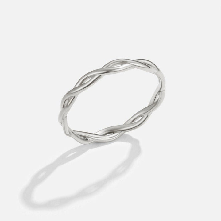 Bague infini 18K argentée