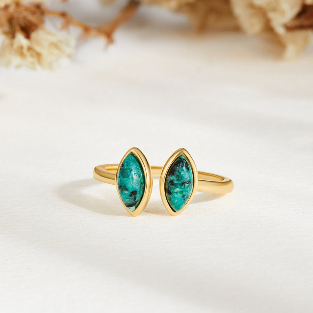 Bague verte jade