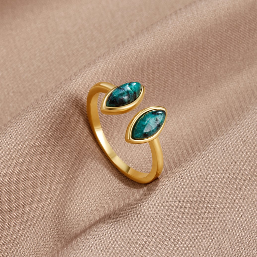 Bague verte jade
