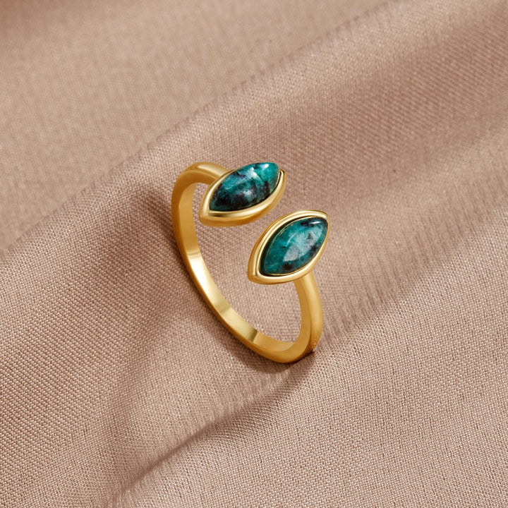 Bague verte jade