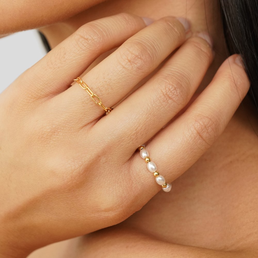 Bague Kai mini perle