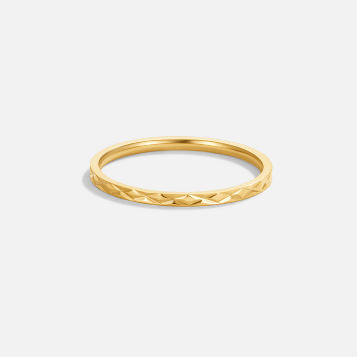 Bague dorée Kanata