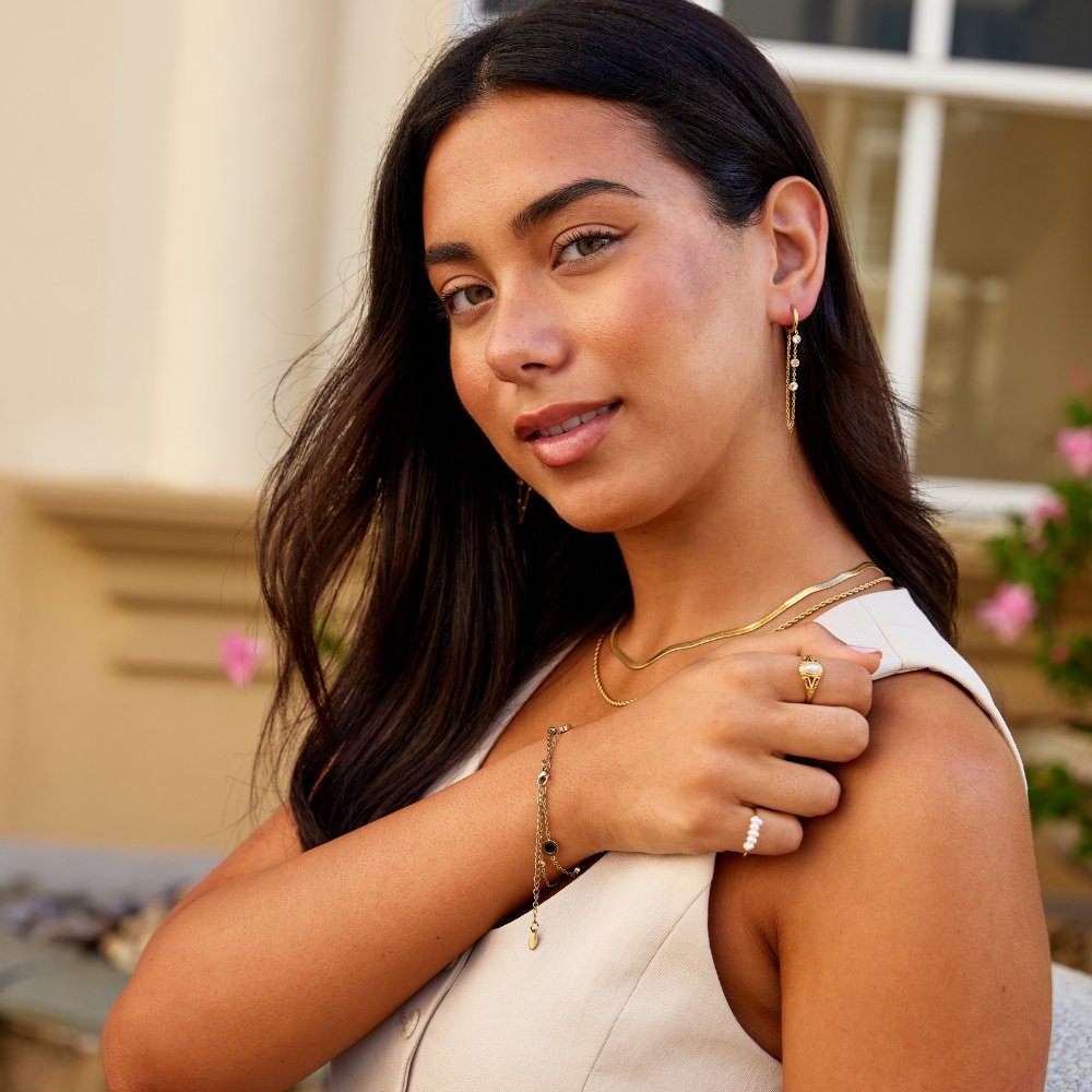 Boucles d’oreilles Kira à gouttes en cristal