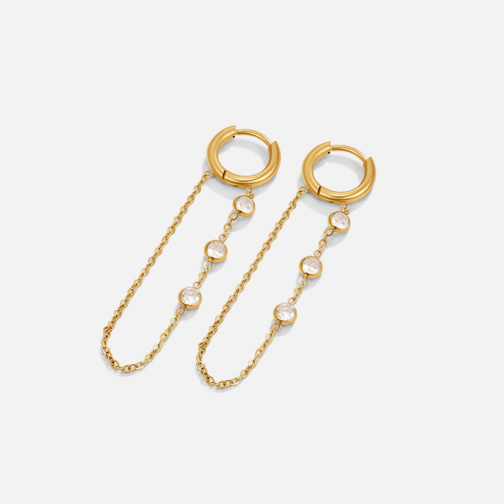 Boucles d’oreilles Kira à gouttes en cristal