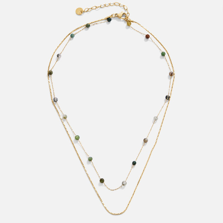Alana multirang Collier doré s pierremi