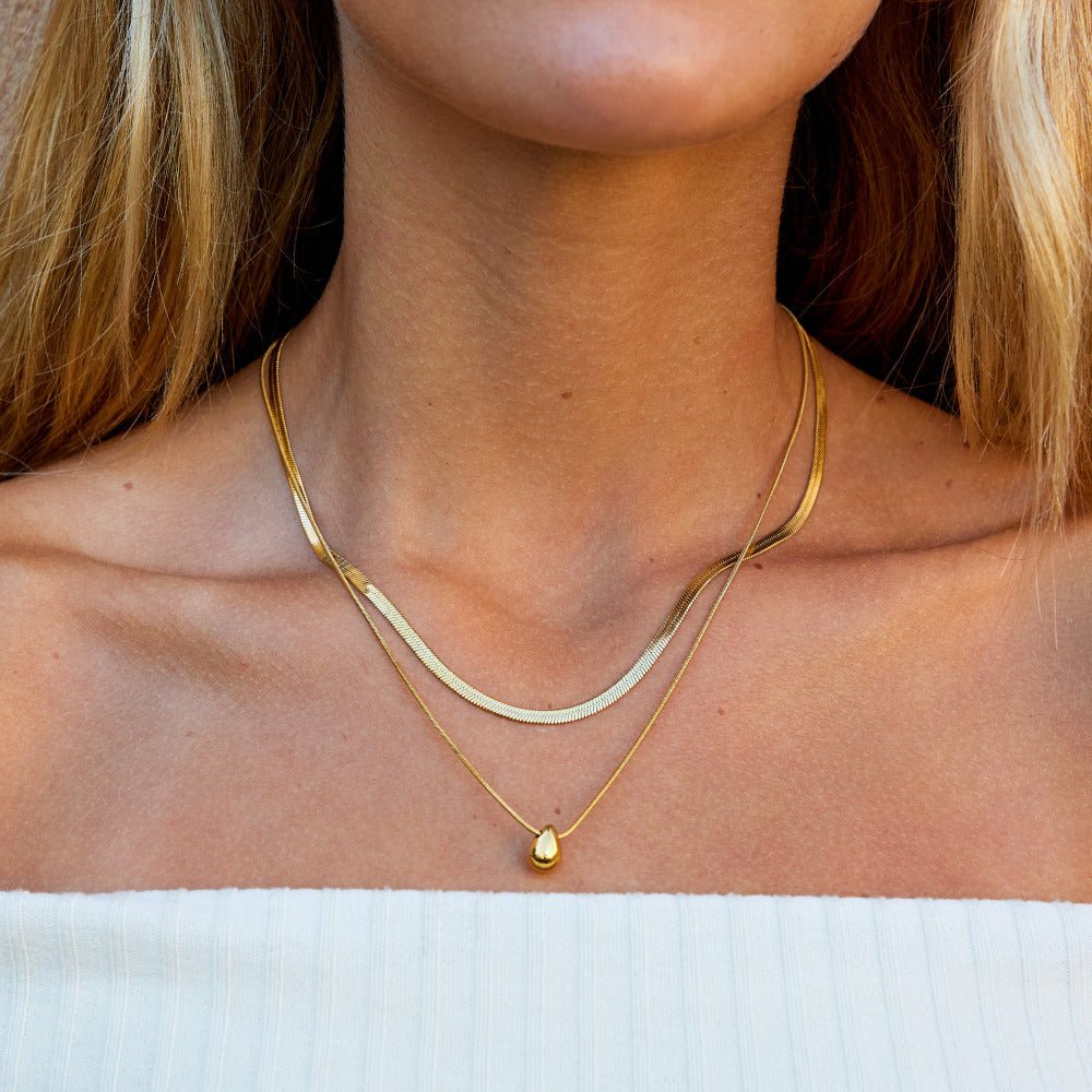 Multirang Bella goutte collier