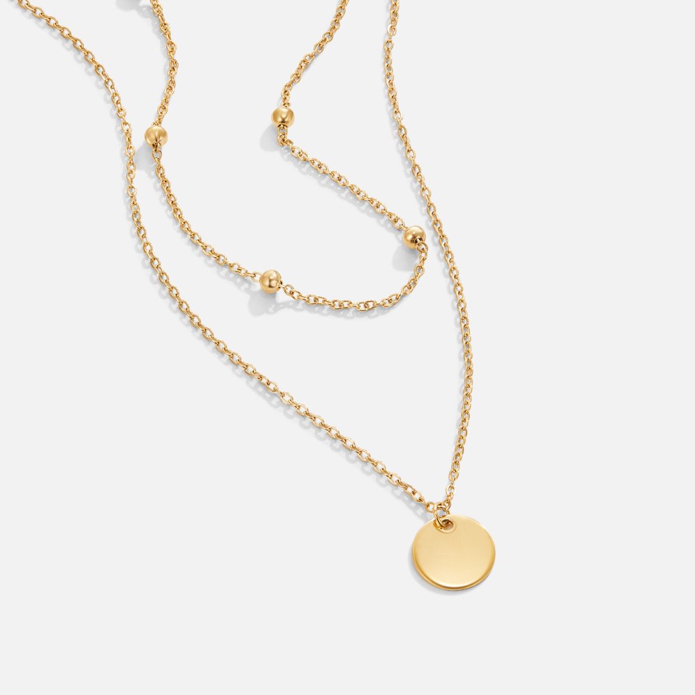 Collier multirang à médaillons