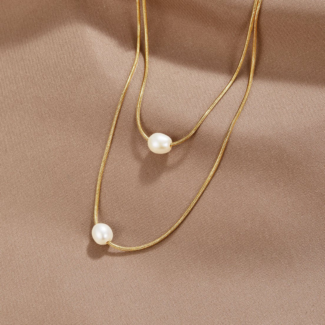 Collier multirang zo sladkovodných perál