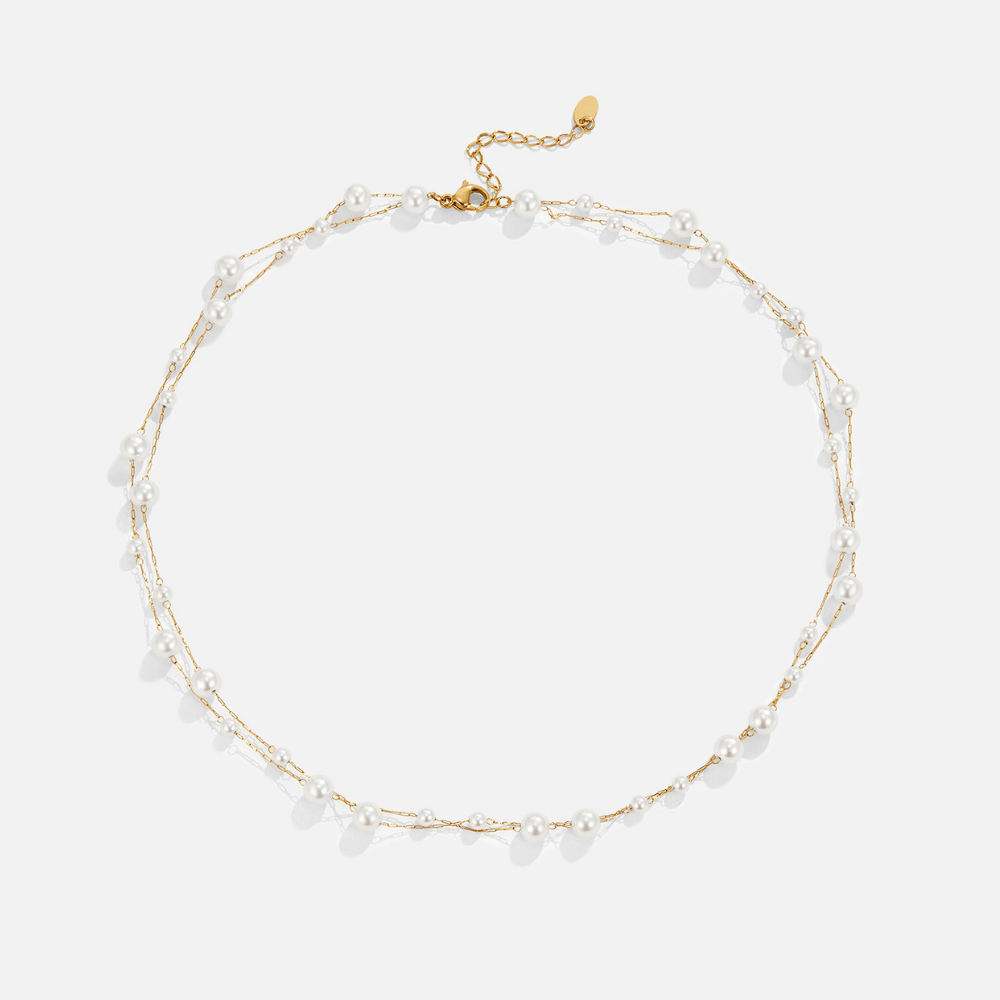 Collier multirang de perles Tori