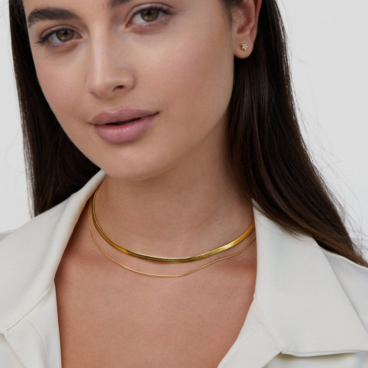Layla collier multirang plaqué or 18K