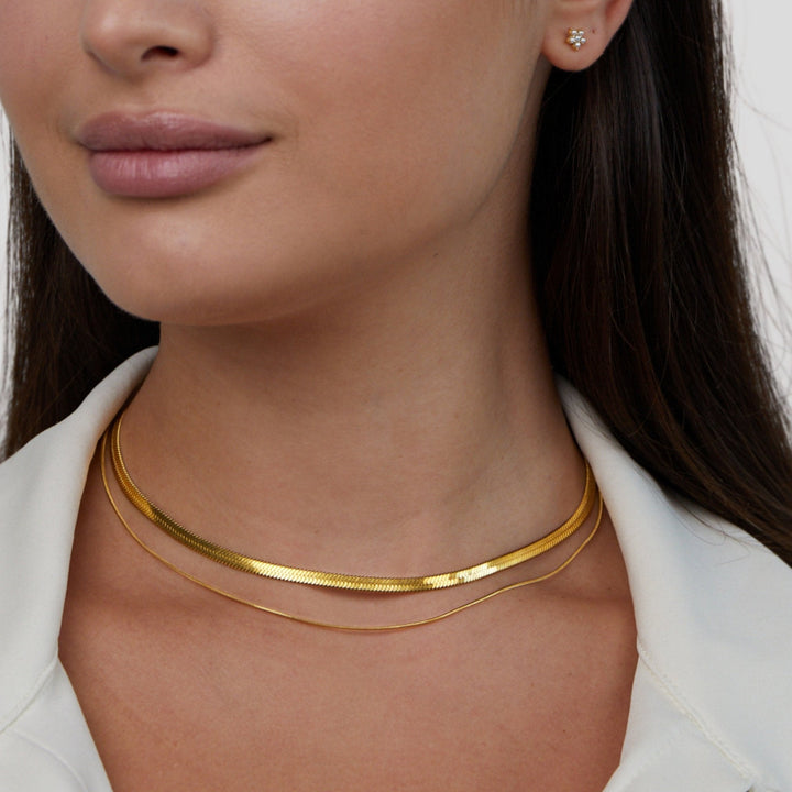 Layla collier multirang plaqué or 18K
