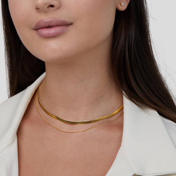 Layla collier multirang plaqué or 18K
