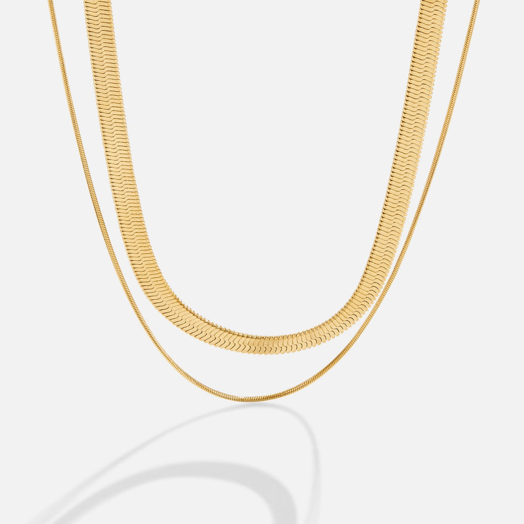Layla collier multirang plaqué or 18K