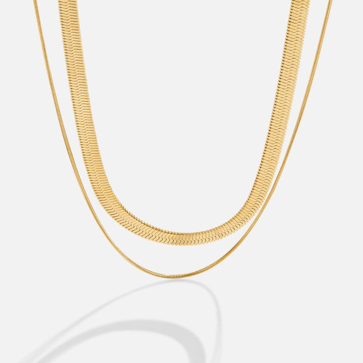 Layla collier multirang plaqué or 18K