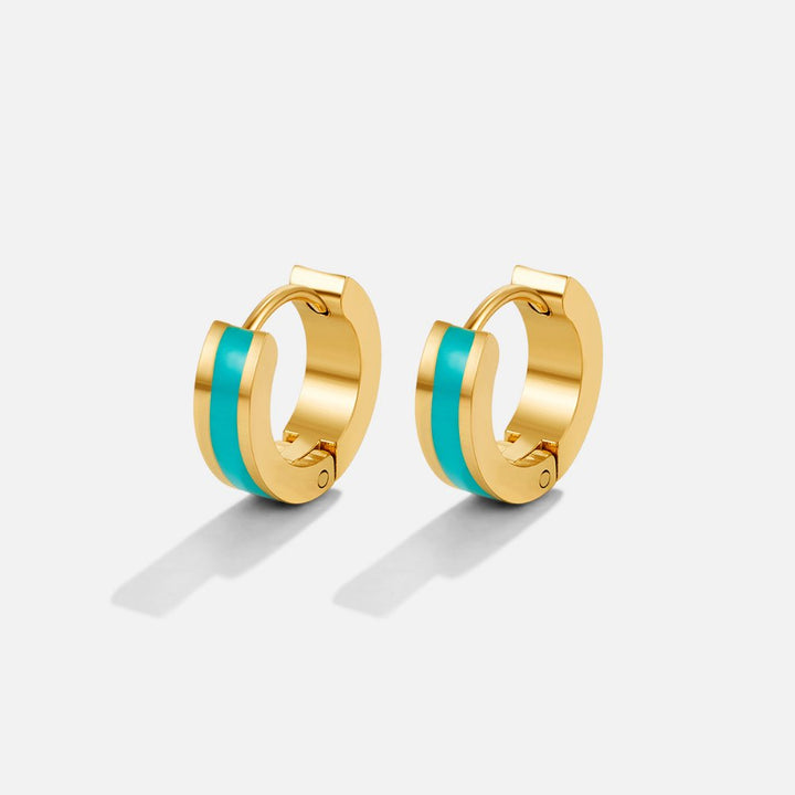 Boucles d’oreilles vert canard Leigh