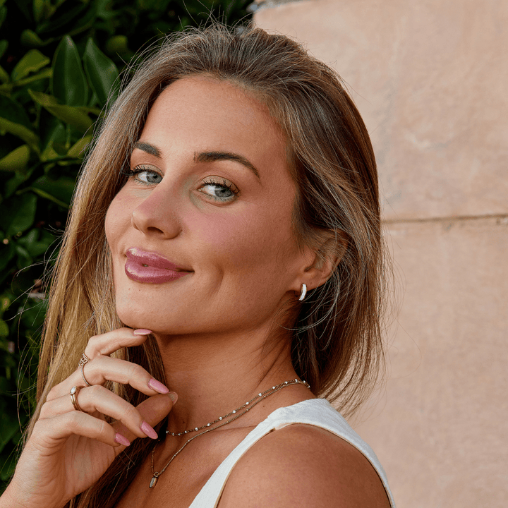 Boucles d’oreilles blanches Leigh