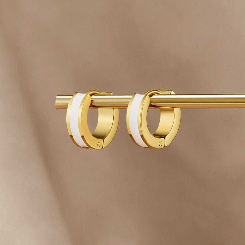 Boucles d’oreilles blanches Leigh