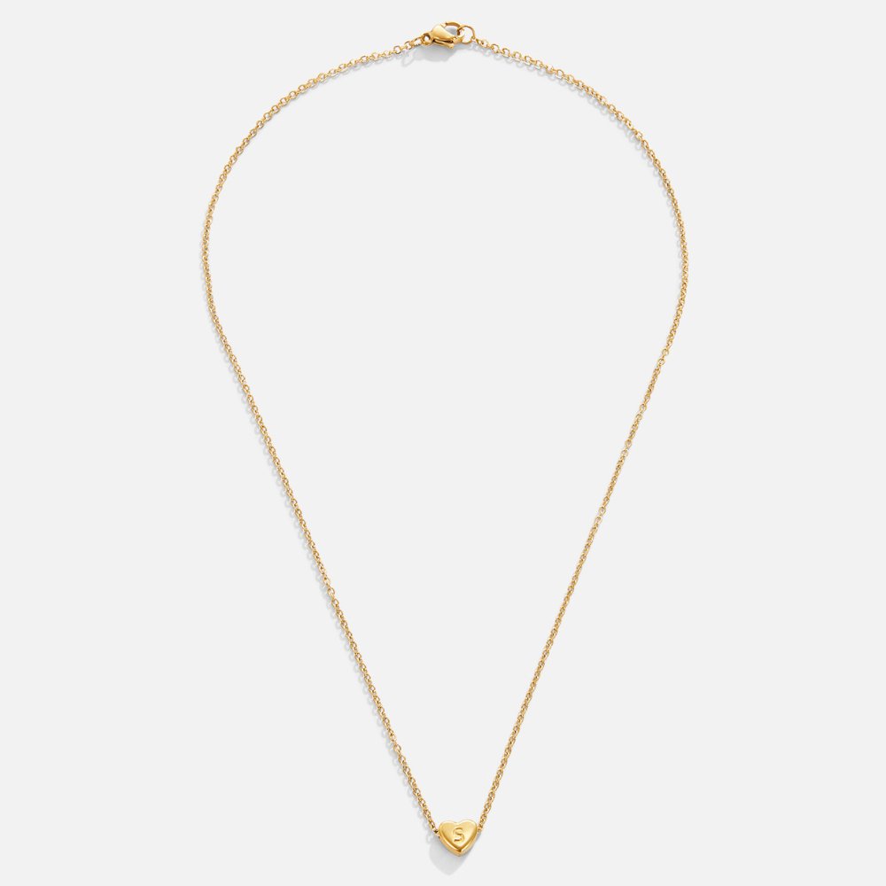 Collier so srdcom a iniciálou