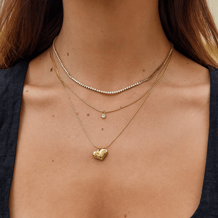 Collier Cordelia Gold Crystal