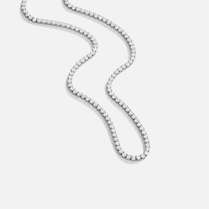 Collier argenté en cristal Cordelia