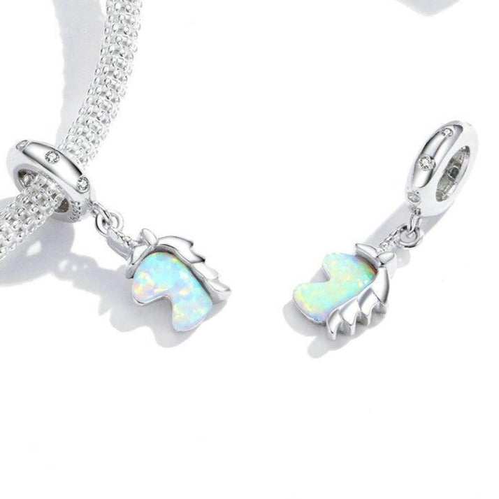 Charm Licorne en argent - Maison Perle