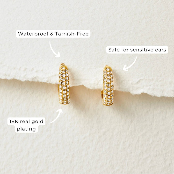 Boucles d’oreilles Lily en cristal
