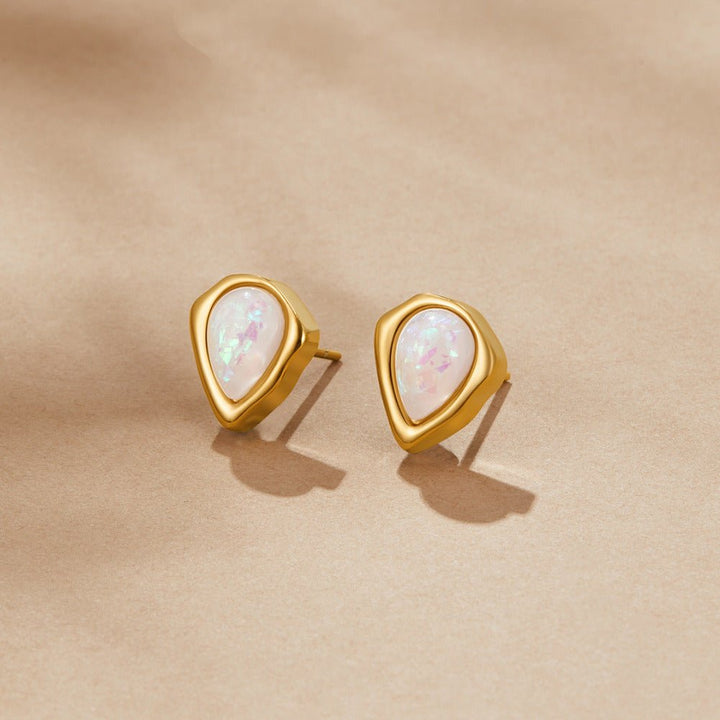 Boucles d’oreilles Lily avec opale