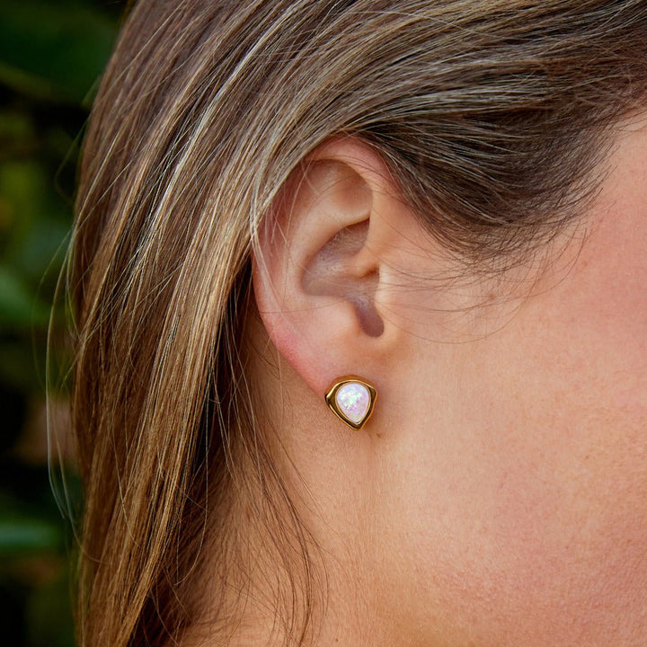 Boucles d’oreilles Lily avec opale