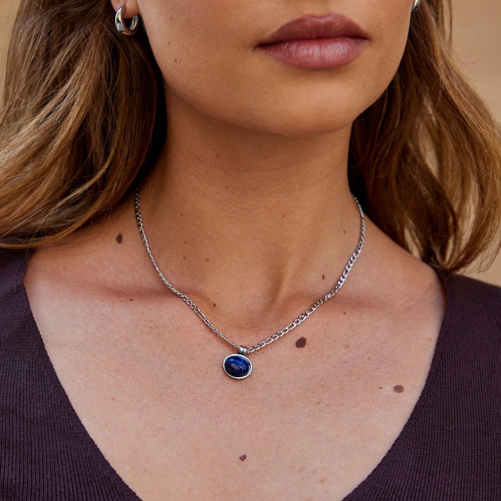 Liza Lapis Lazuli Collier argenté