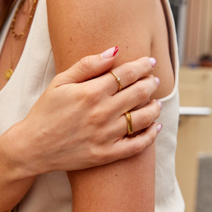 Bague Lola barre chevalière