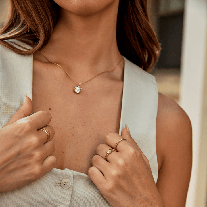 Bague Lola cœur chaîne
