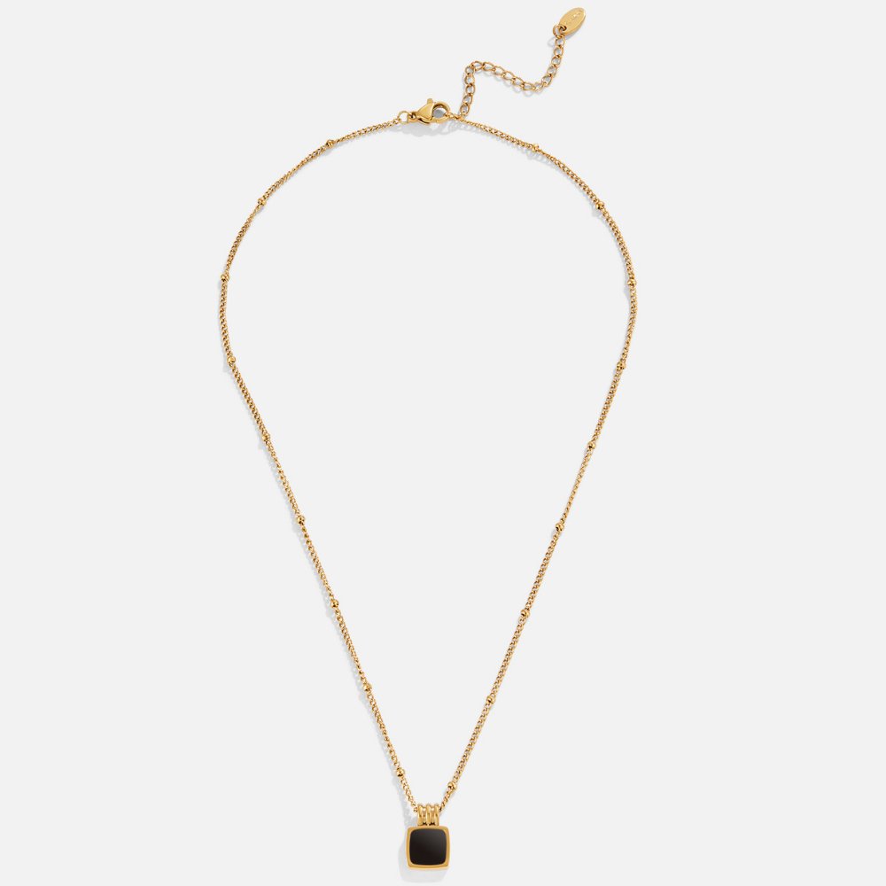 Lucia Noir Collier avec pendentif