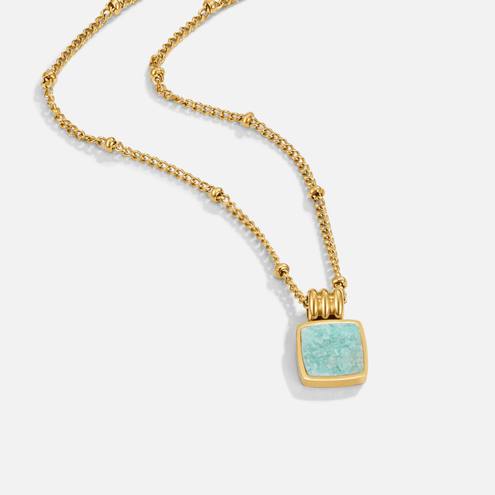 Lucia Vert Collier avec pendentif