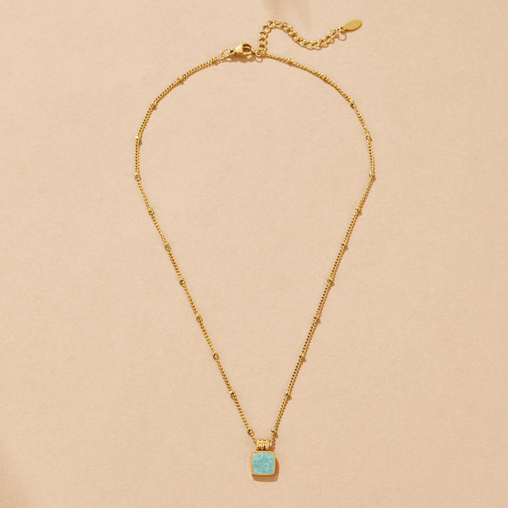 Lucia Vert Collier avec pendentif