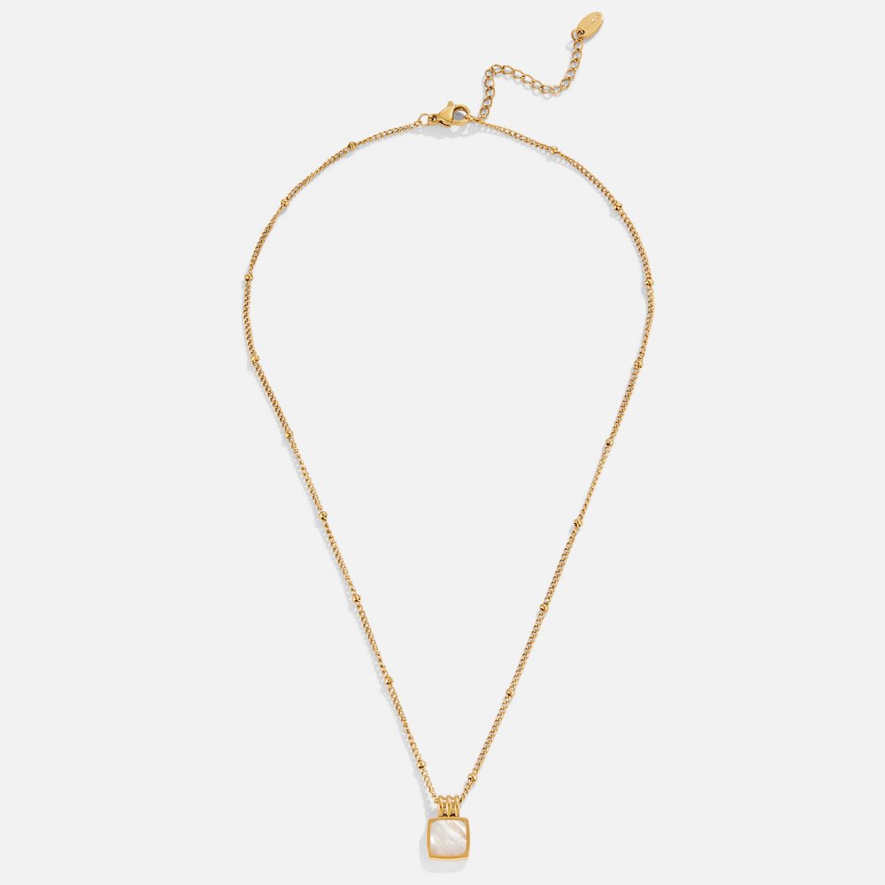 Collier pendentif coquillage blanc Lucia